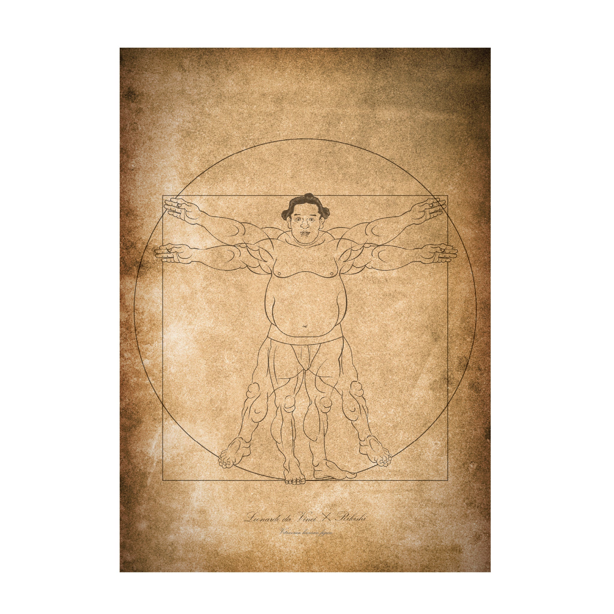 ART Tシャツ【横綱的人体図】