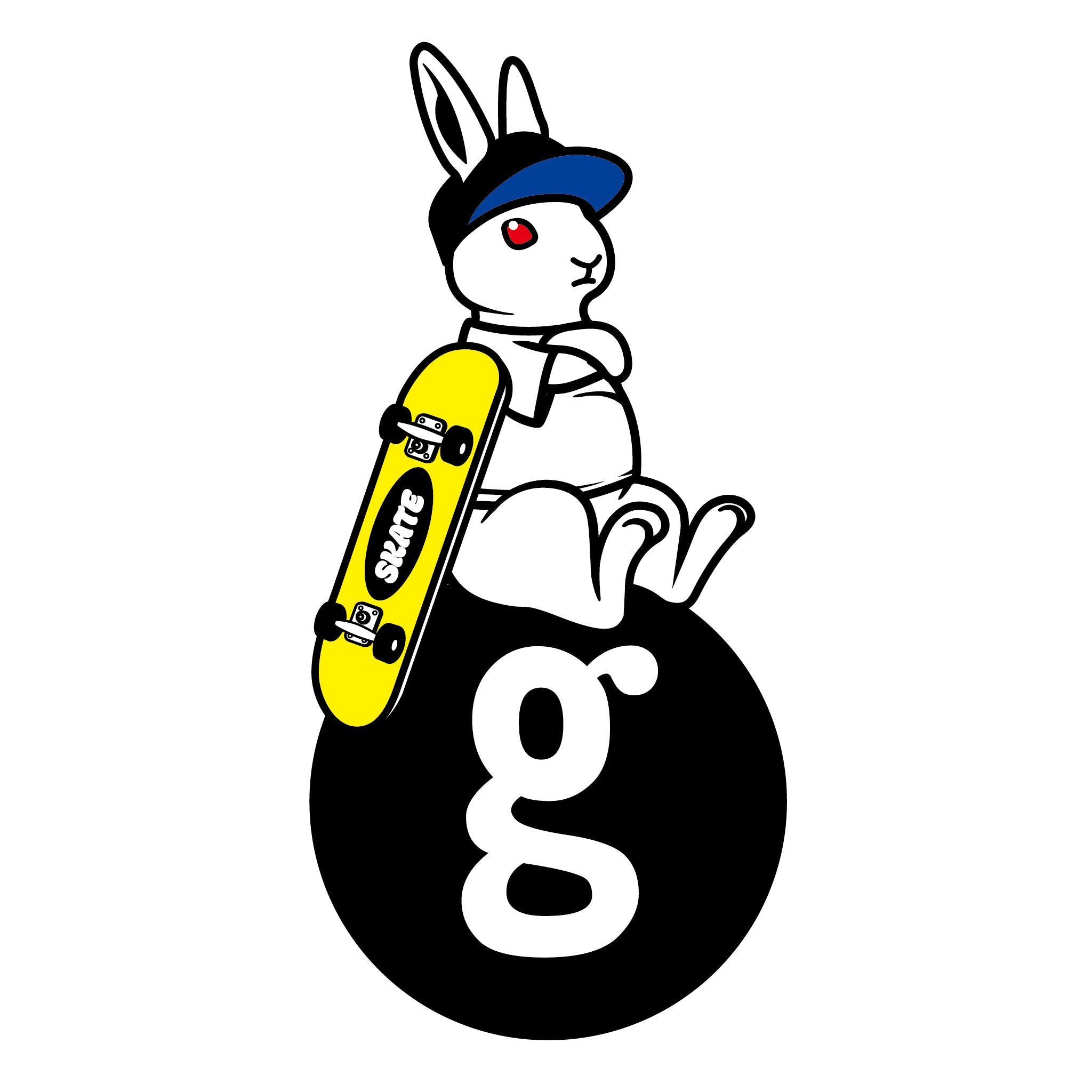 【スケボー】専用Tシャツ CHOOSE YOUR GEEK. うさぎver.