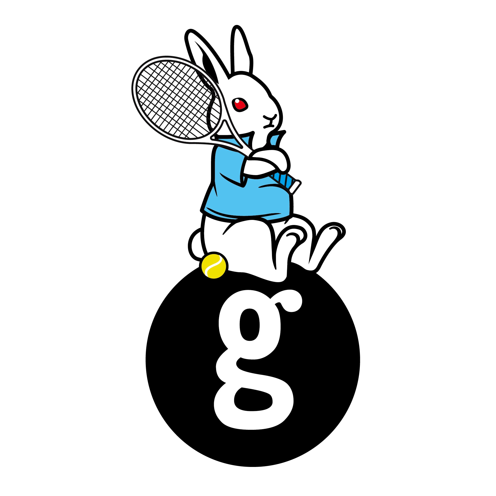 【テニス】専用Tシャツ CHOOSE YOUR GEEK. うさぎver.