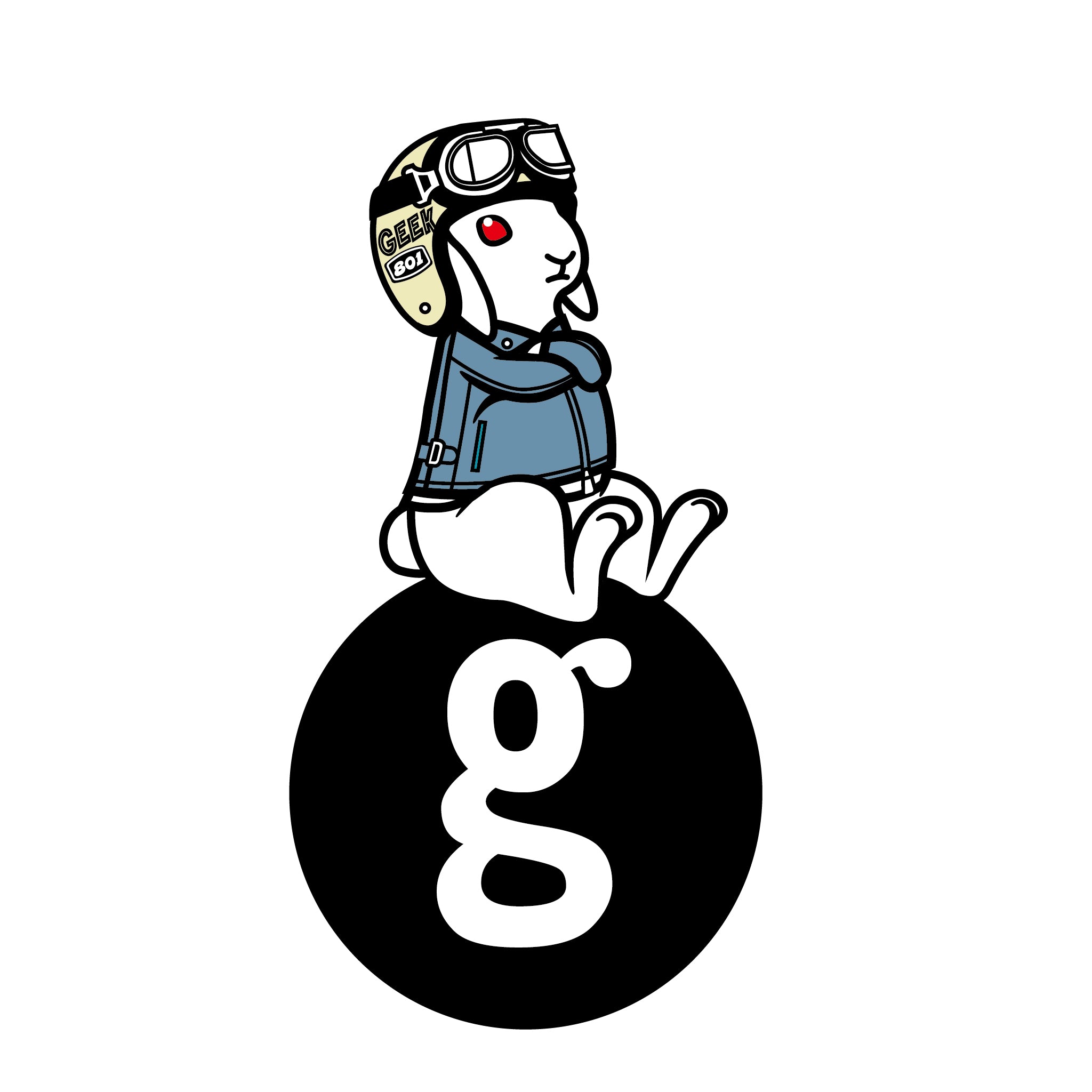 【バイカー】専用Tシャツ CHOOSE YOUR GEEK. うさぎver.
