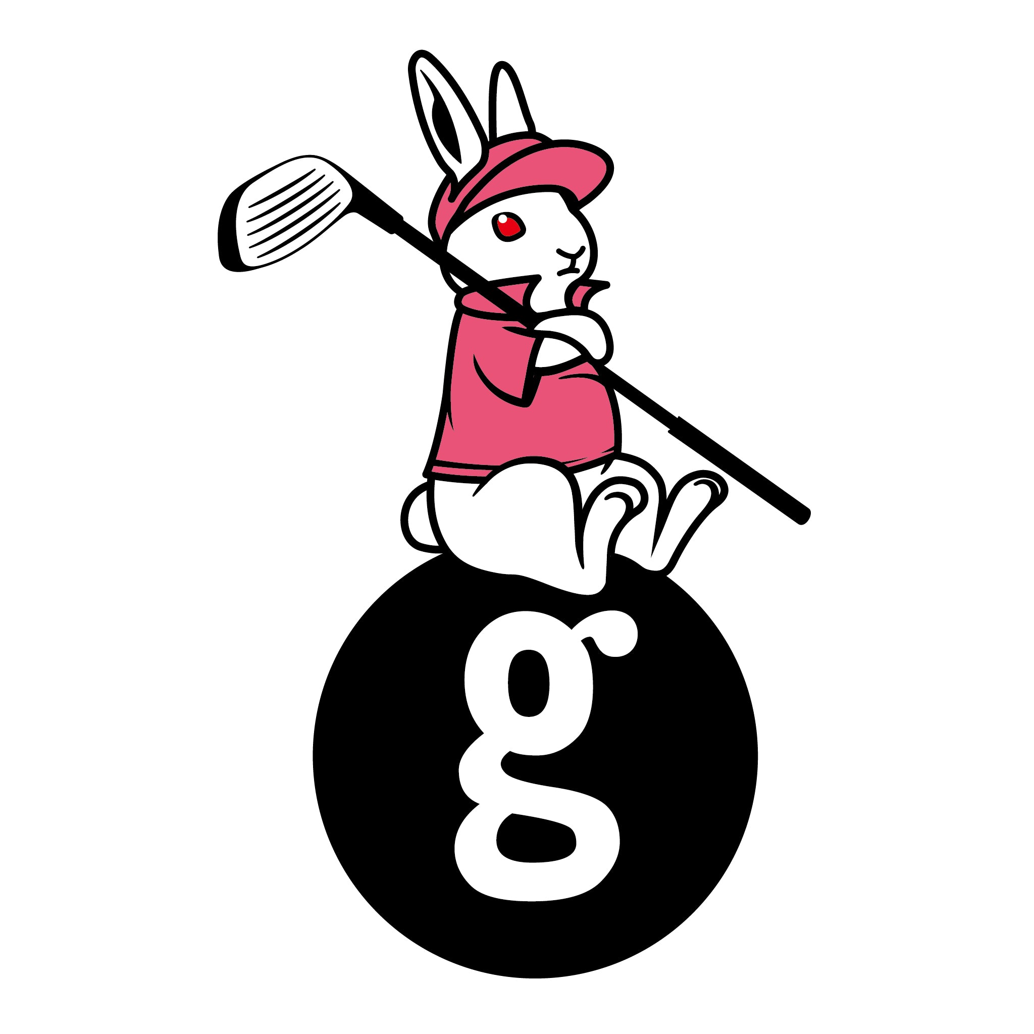 【ゴルフ】専用Tシャツ CHOOSE YOUR GEEK. うさぎver.