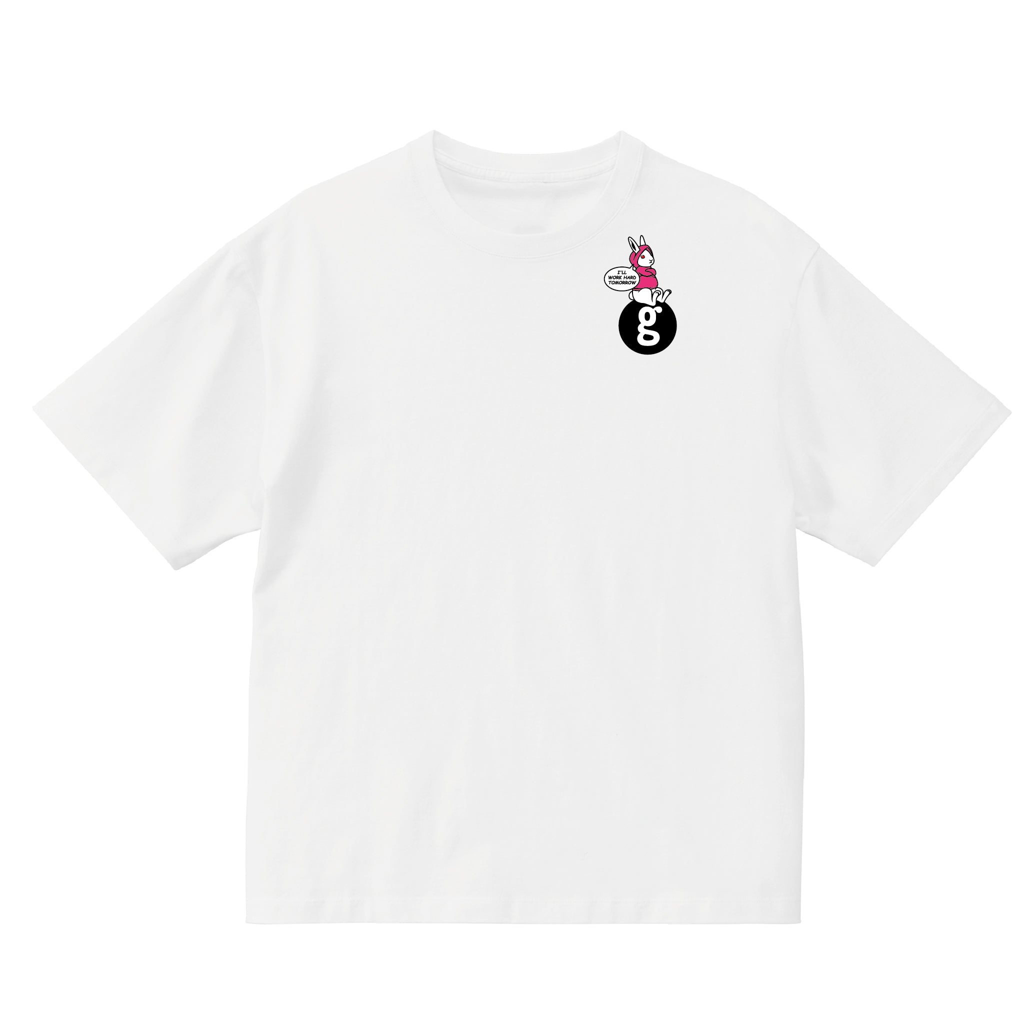 【働かない日】専用Tシャツ（うさぎver.）