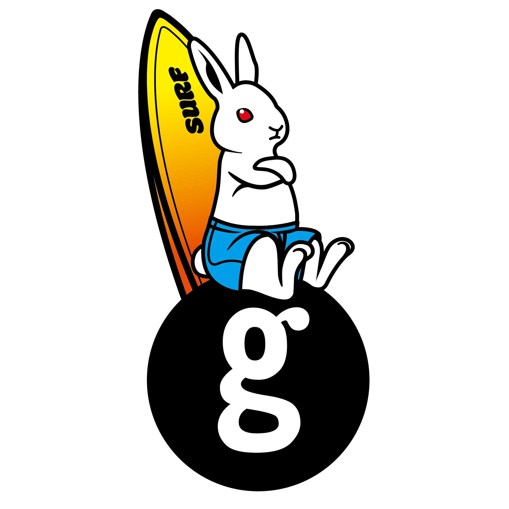 【サーフィン】専用Tシャツ CHOOSE YOUR GEEK. うさぎver.