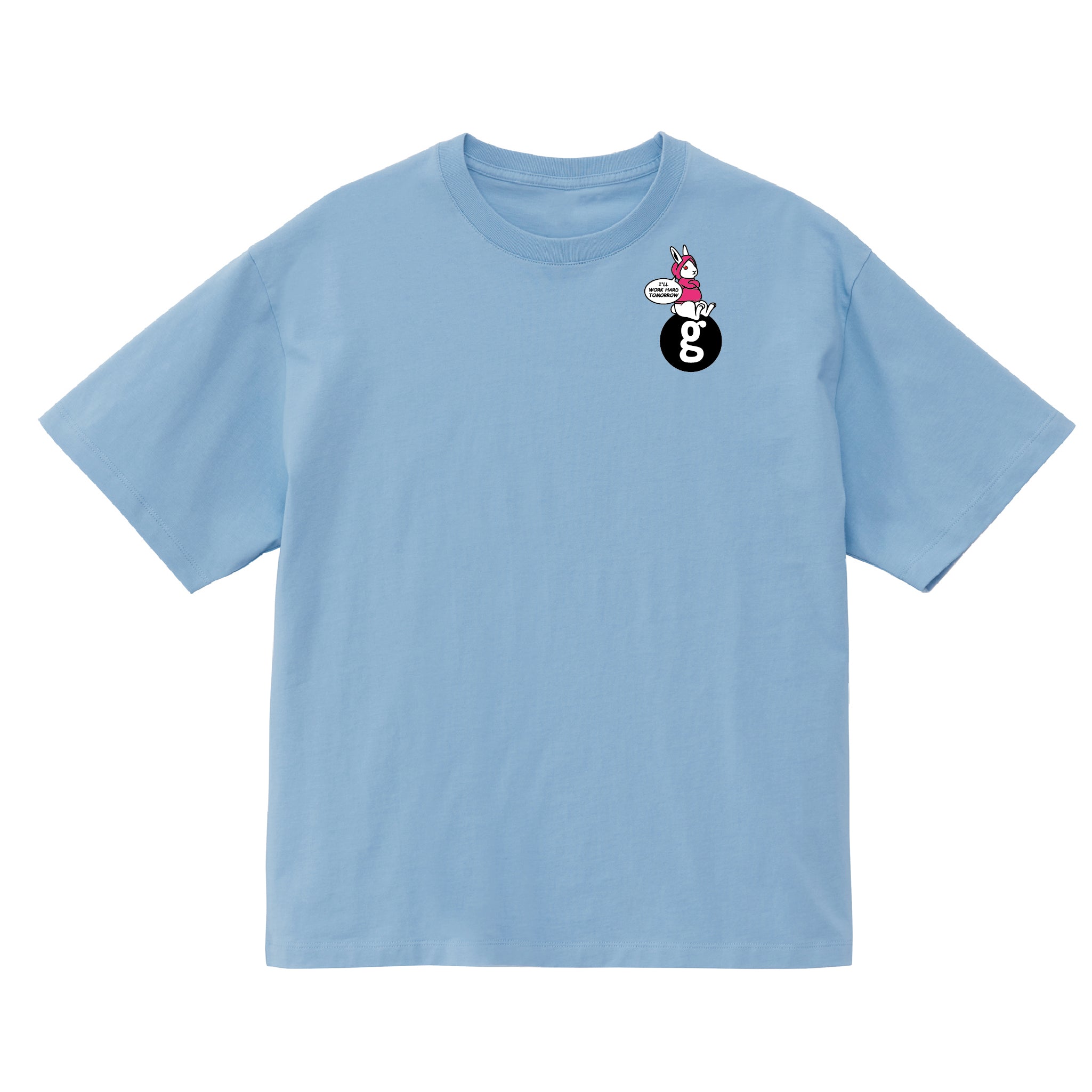 【働かない日】専用Tシャツ（うさぎver.）